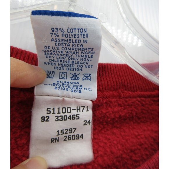 VINTAGE Champion Sweatshirt XXL Pullover 90s Y2K Blank Crewneck Knit - Picture 11 of 12